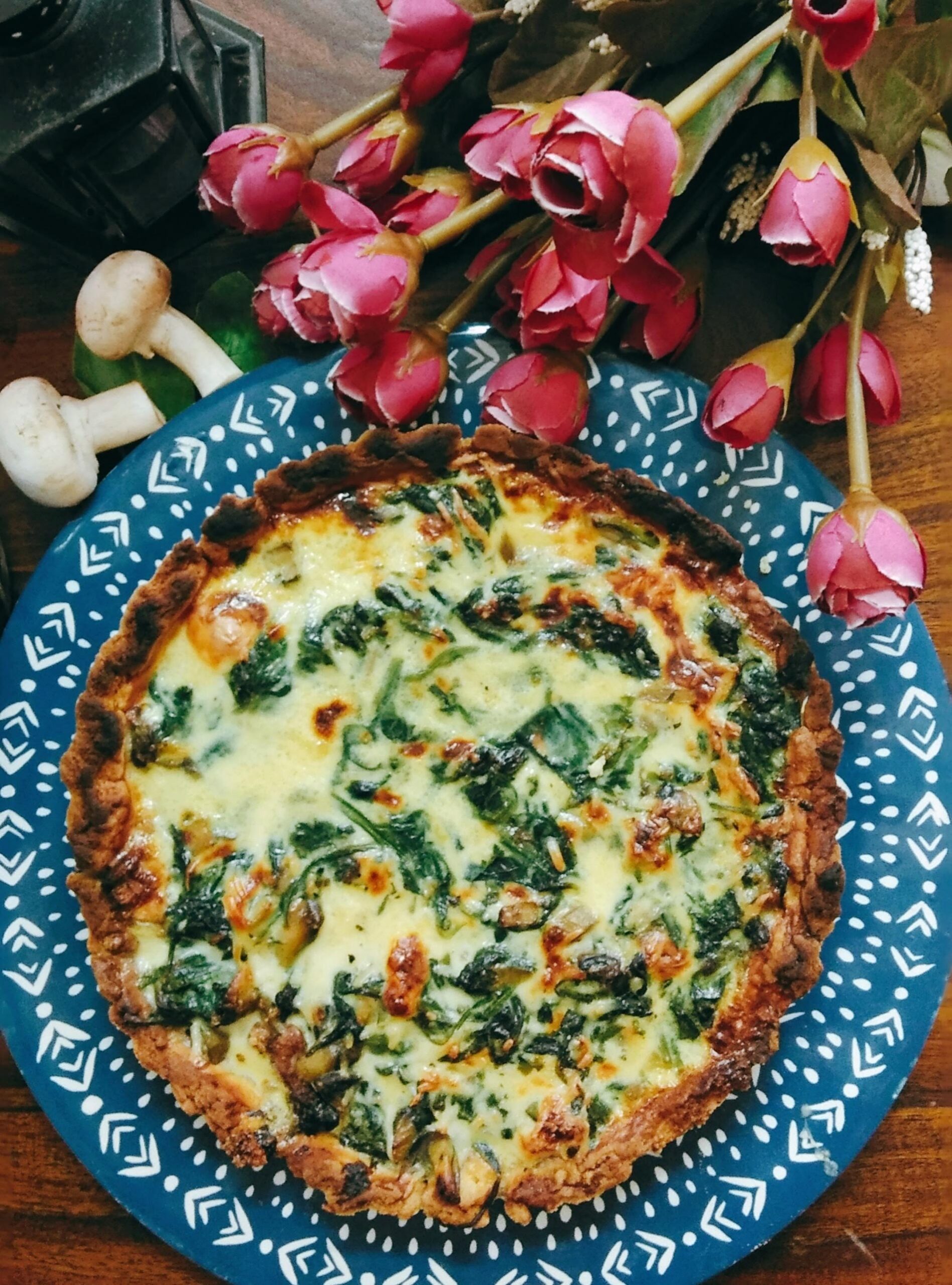 Spinach quiche